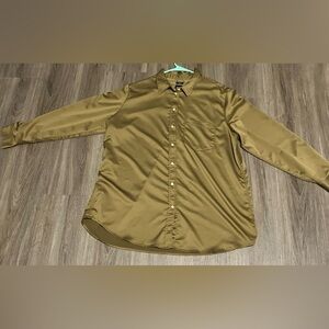 Gap Satin Boyfriend Shirt XL